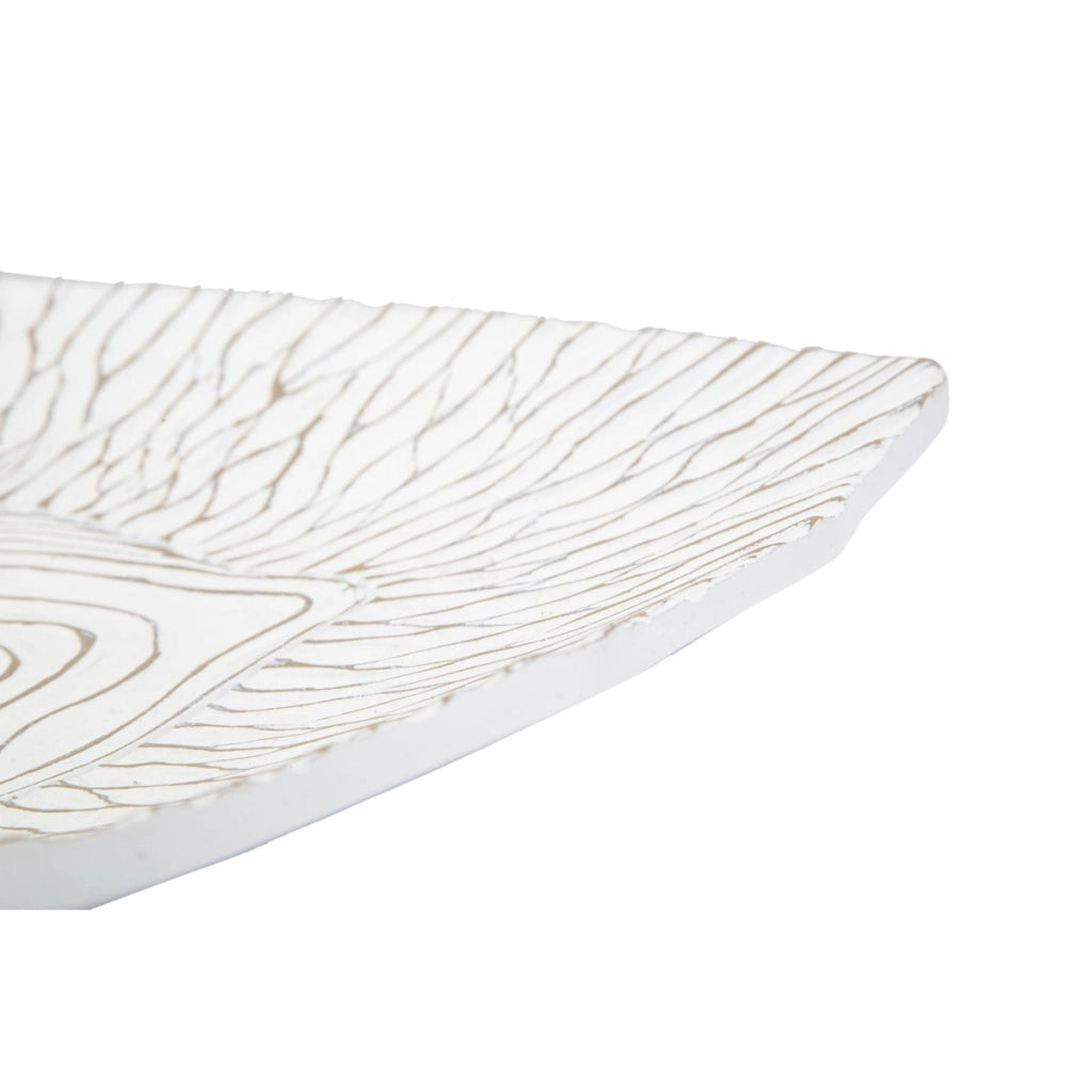 Vassoio VKH691, Bianco, Poliresina, 37x34x6 cm