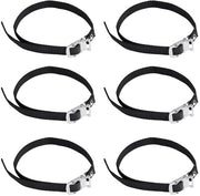 Cinture pedali 6 pezzi - Cinture pedali per bicicletta regolabili - Resistenti allo sfregamento e alla corrosione - Buona presa - Flessibili e ripiegabili - Adatti per diverse biciclette - Cinture pedali per bicicletta.