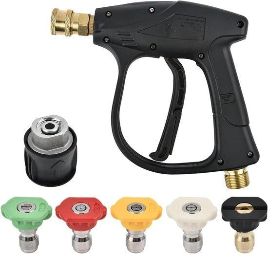 Aspiratore di nebbia per autoreinigimento e pulizia di terrazze - Incluso 5 getti d'acqua e adattatore - M22 14 mm interfaccia di tubo