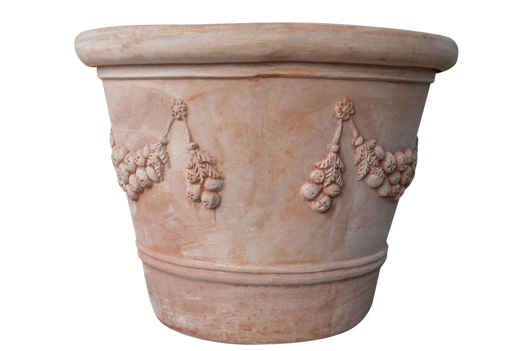 Biscottini Vaso in Terracotta 100% Made in Italy interamente Lavorata a Mano orcio conca
