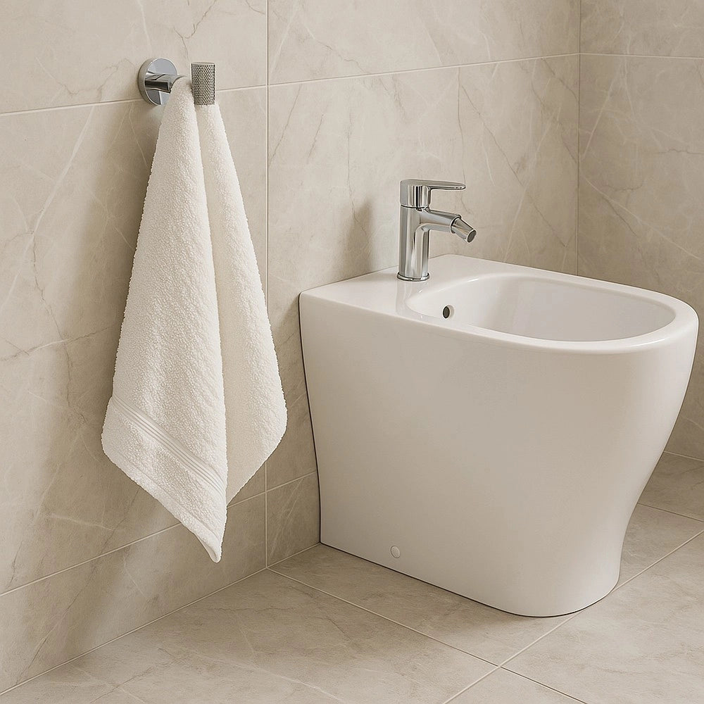 Trade Shop - Appendino Gancio Per Accappatoio Asciugamani In Acciaio Accessorio Arredo Bagno 87914 -