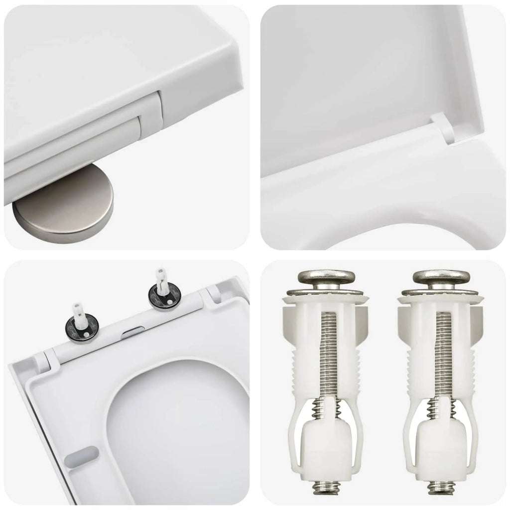 Sedile del WC Bianco 47,5 x 35 x 3,6 cm Duroplast CFW4606547