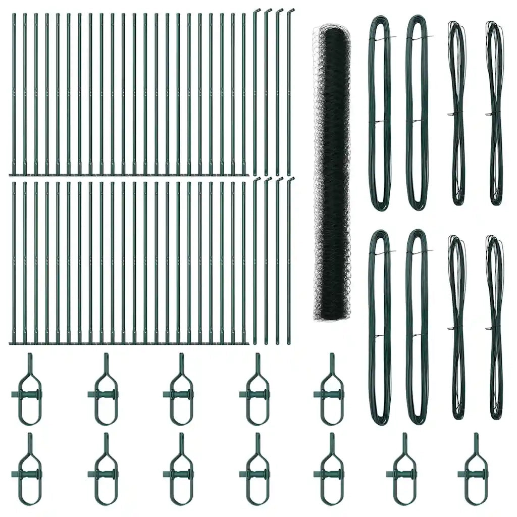 Palo della recinzione Verde 100 x 1,5 m (rete da 50 mm)