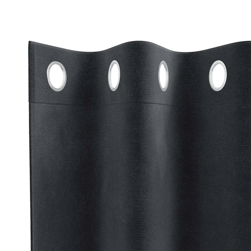 Tende oscuranti 2 pcs Grigio scuro 140 x 140 cm Velluto 4107223