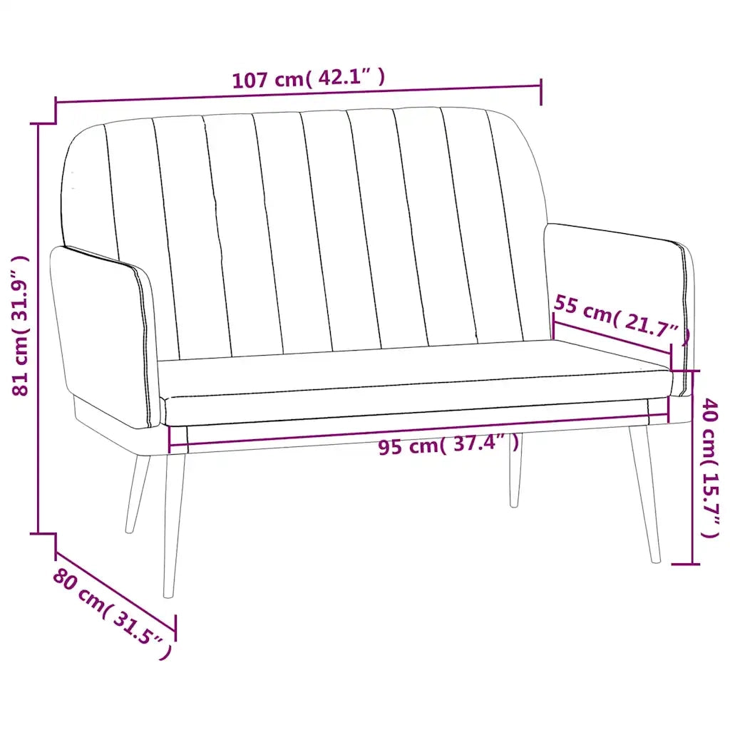 Panca Grigia 107x80x81 cm in Similpelle CFW6417401