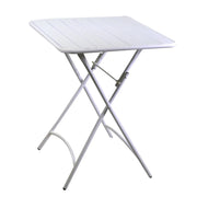 Tavolo pieghevole in Metallo Bianco 80x80 cm 72 cm mod. Rovigo