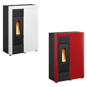1pz termostufa a pellet 'virna' colore bianco cod:ferx.7001598nlm