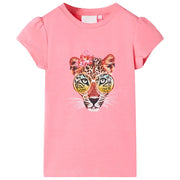 Maglietta da Bambina Rosa Neon 116cod mxl 133398
