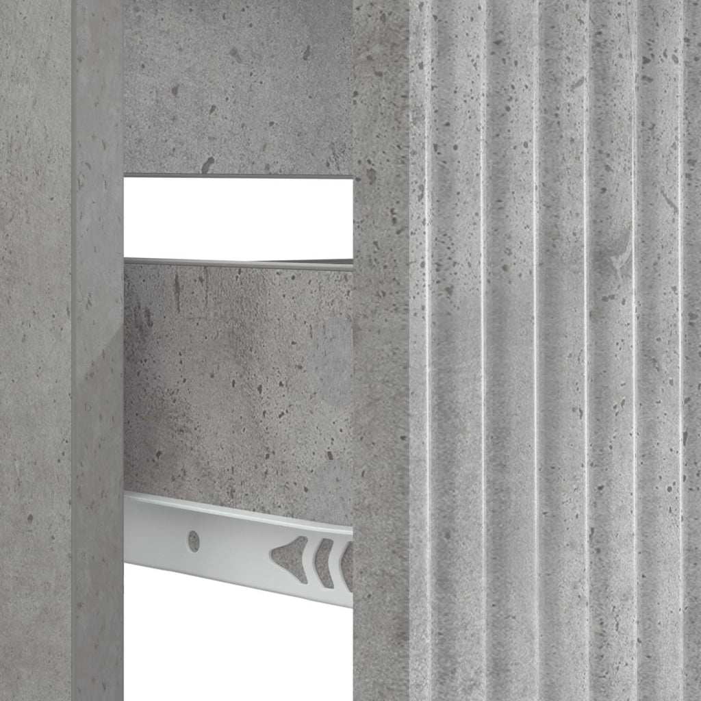Armadio per Lavabo da Bagno HAARLEM Grigio Cemento 896798