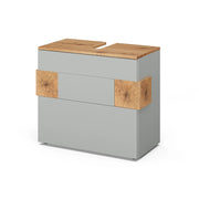 Vicco Mobile sottolavabo per bagno Grigio/Artisan 70 x 64.5 cm con 2 cassetti