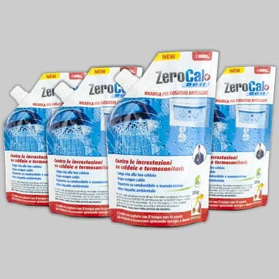 RICARICHE ANTICALCARE IN FLACONE ZEROCAL + DOSE 250 ml x 4 - 1 confezioni - Idroweb