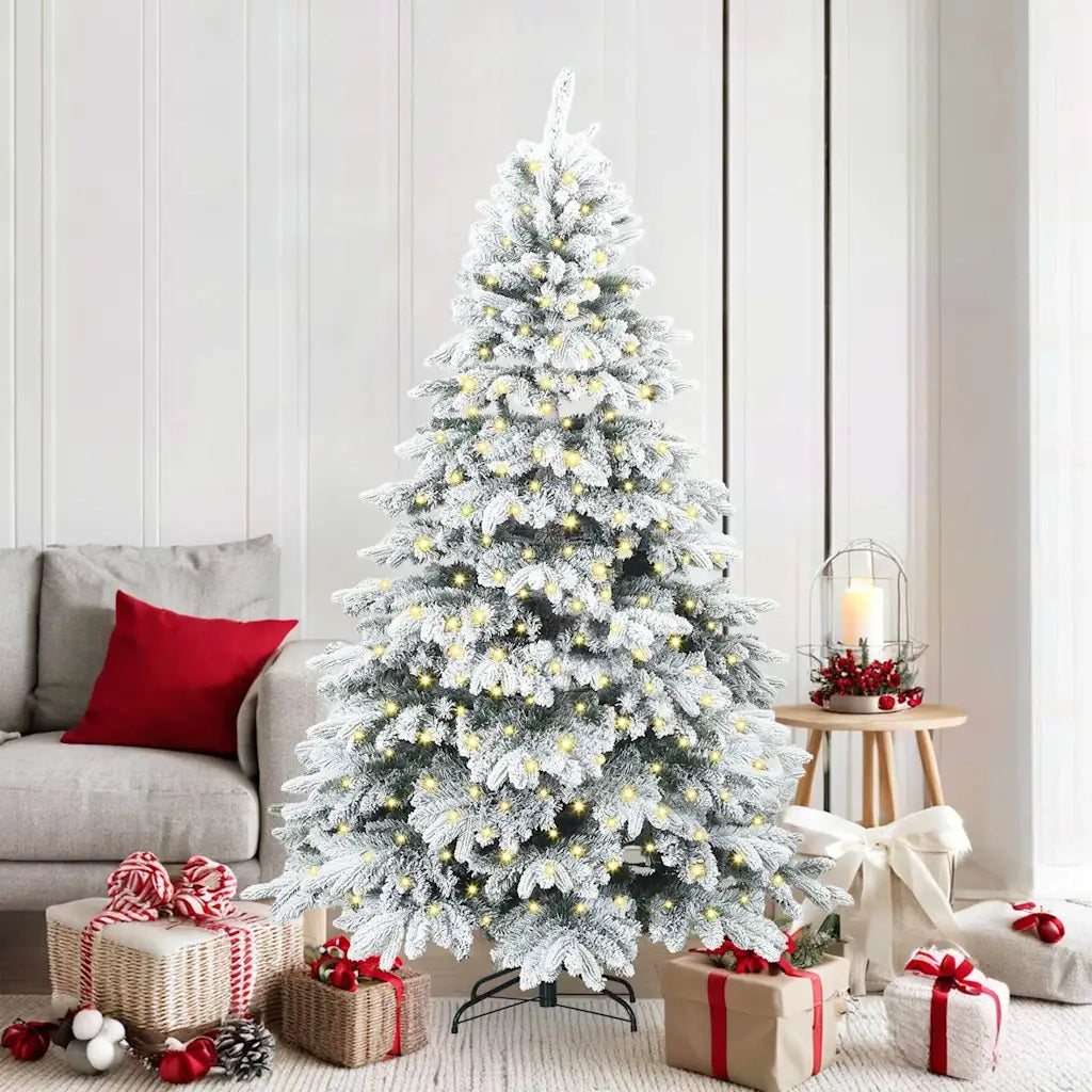 Albero di Natale artificiale con 300 LED Bianco 180 cm PE e PVC 3397610