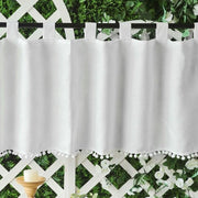 Gordino da Cucina 40 x 100 cm - Polyester Durevole - Halfgordino - Privacy - Elegante - Tessuto a Pelo di Velluto - Gordino da Cucina