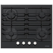 Silverline CS5404B01 piano cottura Nero Da incasso 58 cm Gas 4 Fornello(i)
