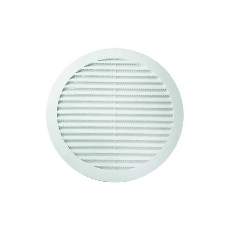 Griglia di aerazione tonda in plastica (abs) : Dimensione - Ø100 pass.aria cm2 22