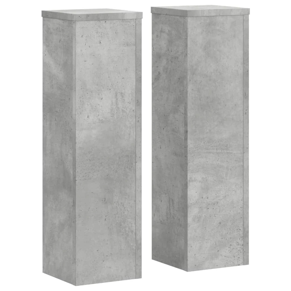 Portavasi mobili per fiori set da 2 legno ingegnerizzato grigio 02_0045328
