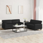 Set di Divani 2 pz Nero in Similpelle 3201914