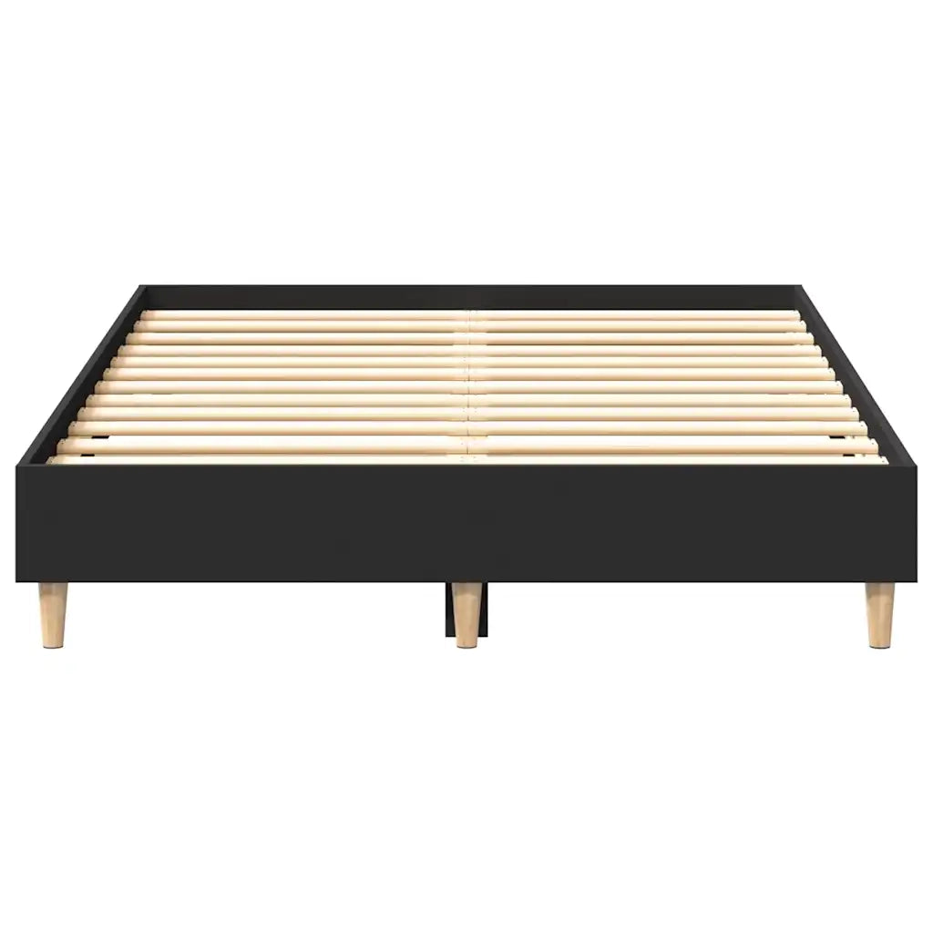 Giroletto senza Materasso Nero 120x190 cm in Legno Multistrato 861076