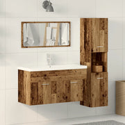 Set Mobili da Bagno 3 pz Legno Antico in Legno Multistrato 3328591