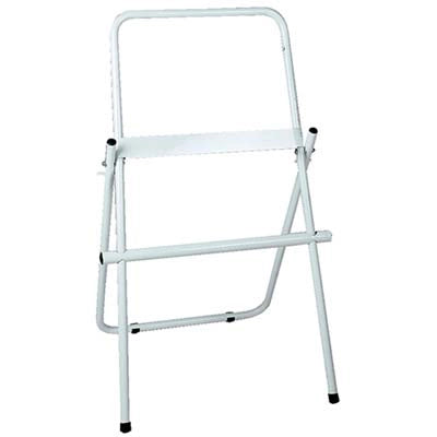 PORTA ROTOLO CARTA ASCIUGAMANI A PAVIMENTO  ACCIAIO VERN BIANCO CM 46 H.CM 96
