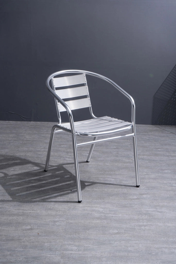 Sedia da Giardino Bar in Alluminio Tosini Silver