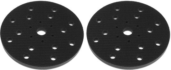 Set di schiuma abrasiva 150mm - 2 pezzi - Spongia morbida - 21 fori - Per macchina da segare - Progettata per ridurre la produzione di polvere - Regolabile fino a 12mm - Accessorio per segare