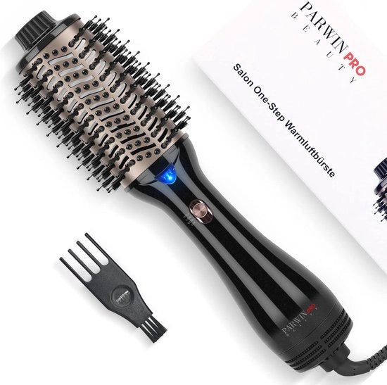 Frittino 4 in 1 per Pelo Liscio, Asciugatura, Volume e Stile - Cura Ioni, 1000 Watt, Nero