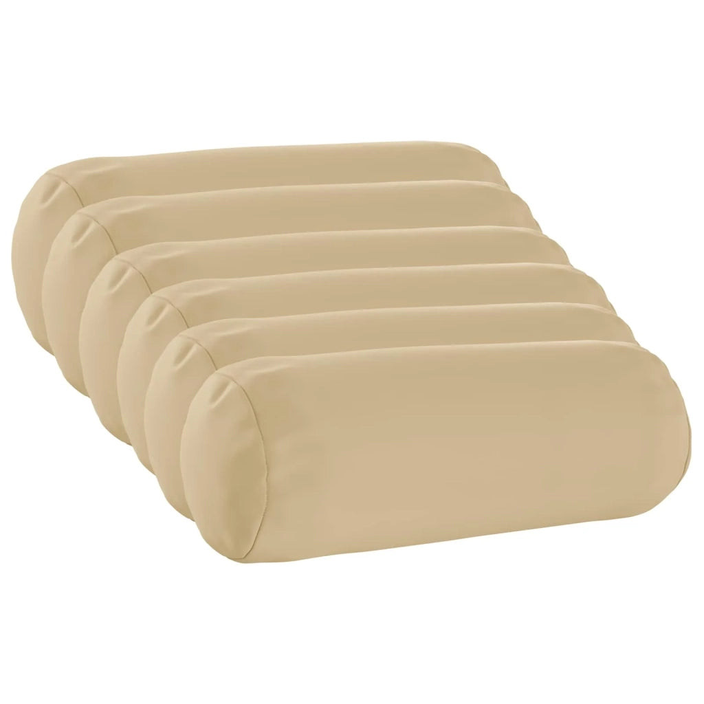 Federa 6 pcs HEERLEN Beige Ø 15 x 40 cm Poliestere 923314