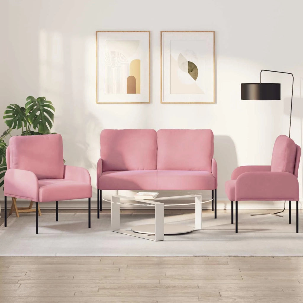 Set divani 3 pcs Rosa 115 x 56 x 80 cm Legno compensato 3406220