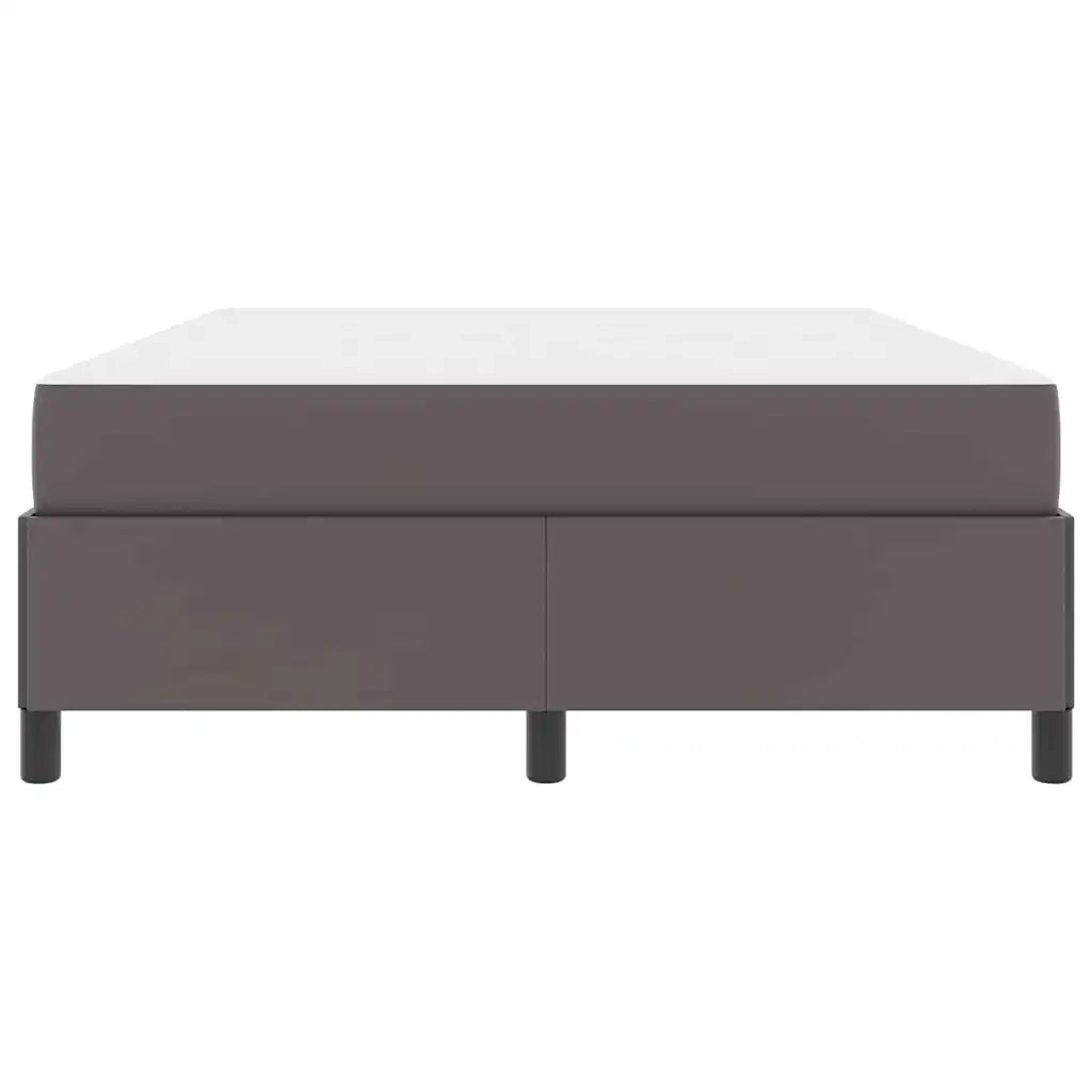 Struttura del letto con materasso Grigio 140 x 190 cm Tessuto