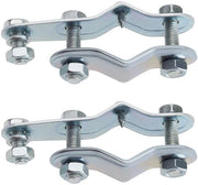 Supporto dinamico per bicicletta - 2 pezzi - Fermo metallico - Adatta per fori 11mm-25mm - Argento - Materiale duraturo