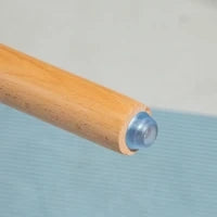 Set 2 Sgabelli da Bar Stile Nordico con Schienale, Cuscino e Poggiapiedi, Legno e Plastica, Bianco