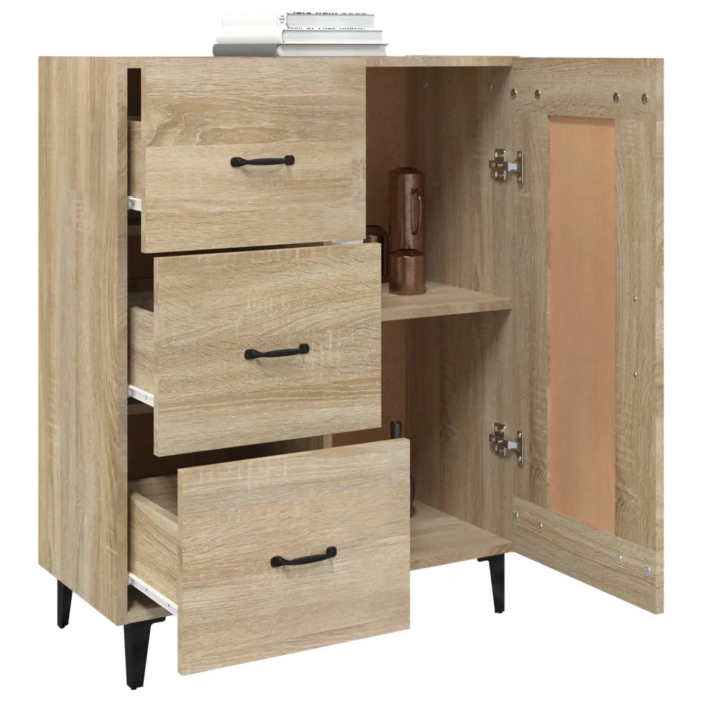 Credenza Rovere Sonoma 69,5x34x90 cm in Legno Multistrato 812234