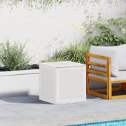 Scatola di stoccaggio per giardino bianca 55x53x57 cm PP