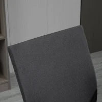 Sedia da Ufficio Ergonomica e Girevole con Altezza Regolabile, 61x61x89-99 cm, Grigio Scuro