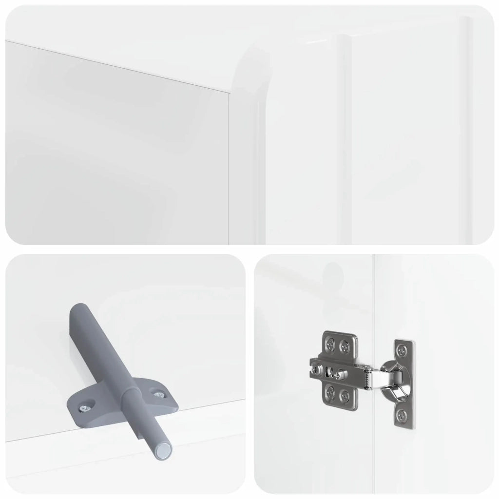 Mobile Bagno ZWOLLE Bianco Lucido 66 x 25,5 x 190 cm 896479
