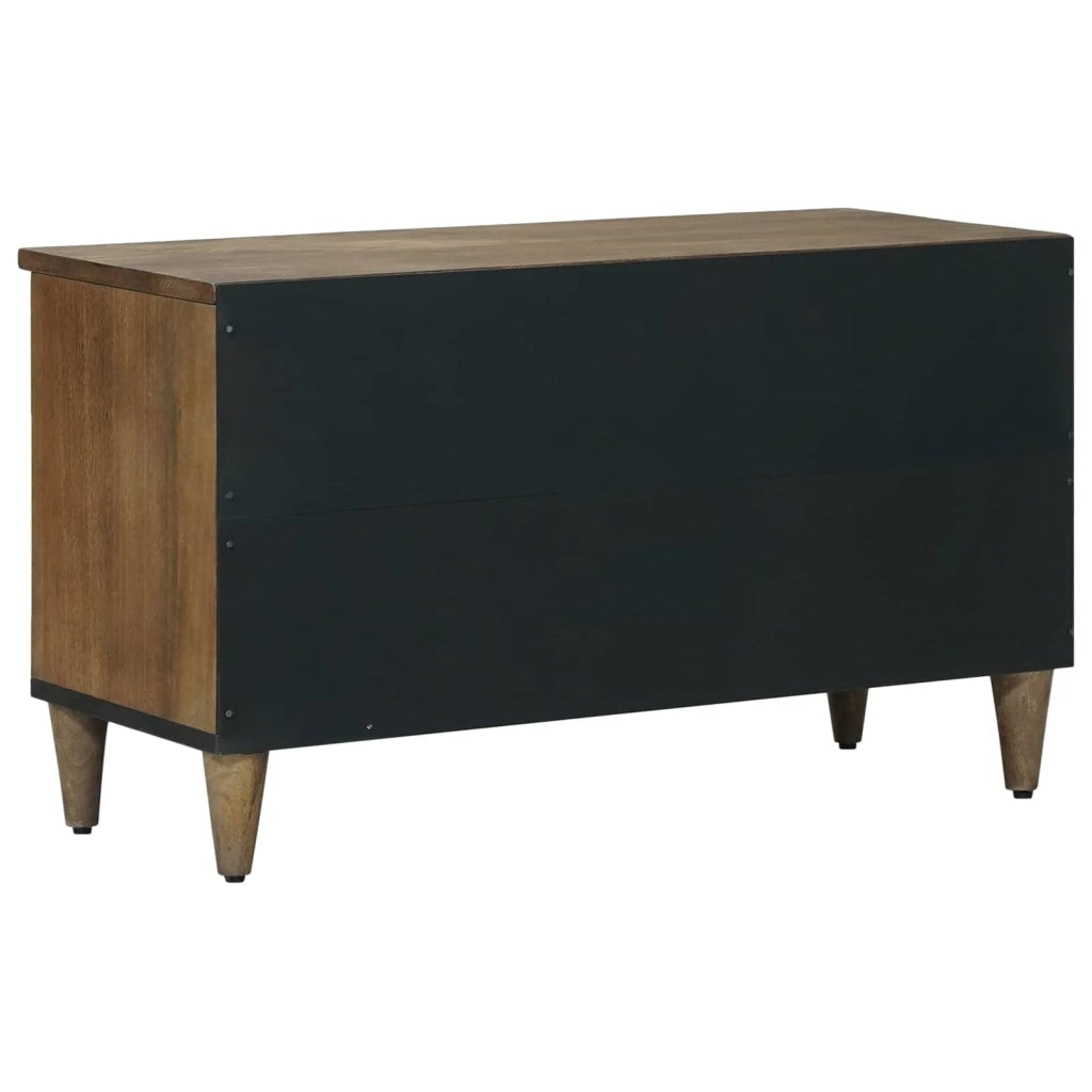 Mobile TV Marrone 80 x 33,5 x 46 cm Legno di mango massello 4018349