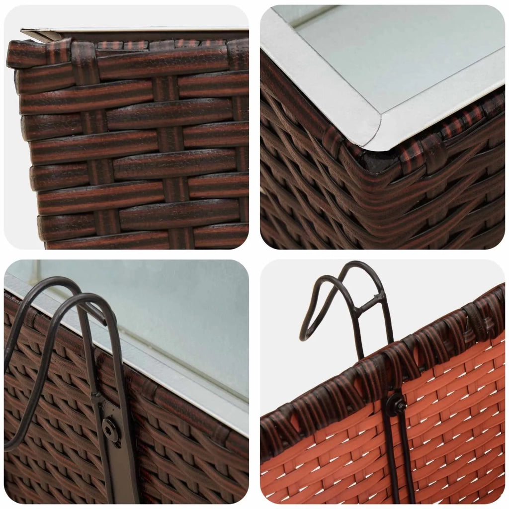 Ringhiera 2 pz 80 x 17 x 17 cm Metallo CFW8683822