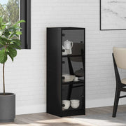 Credenza-Buffet-Armadio da cucina Rovere Nero 35 x 37 x 109 cm Legno multistrato