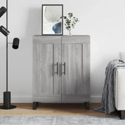 Credenza Grigio Sonoma 69,5x34x90 cm in Legno Multistrato 830226