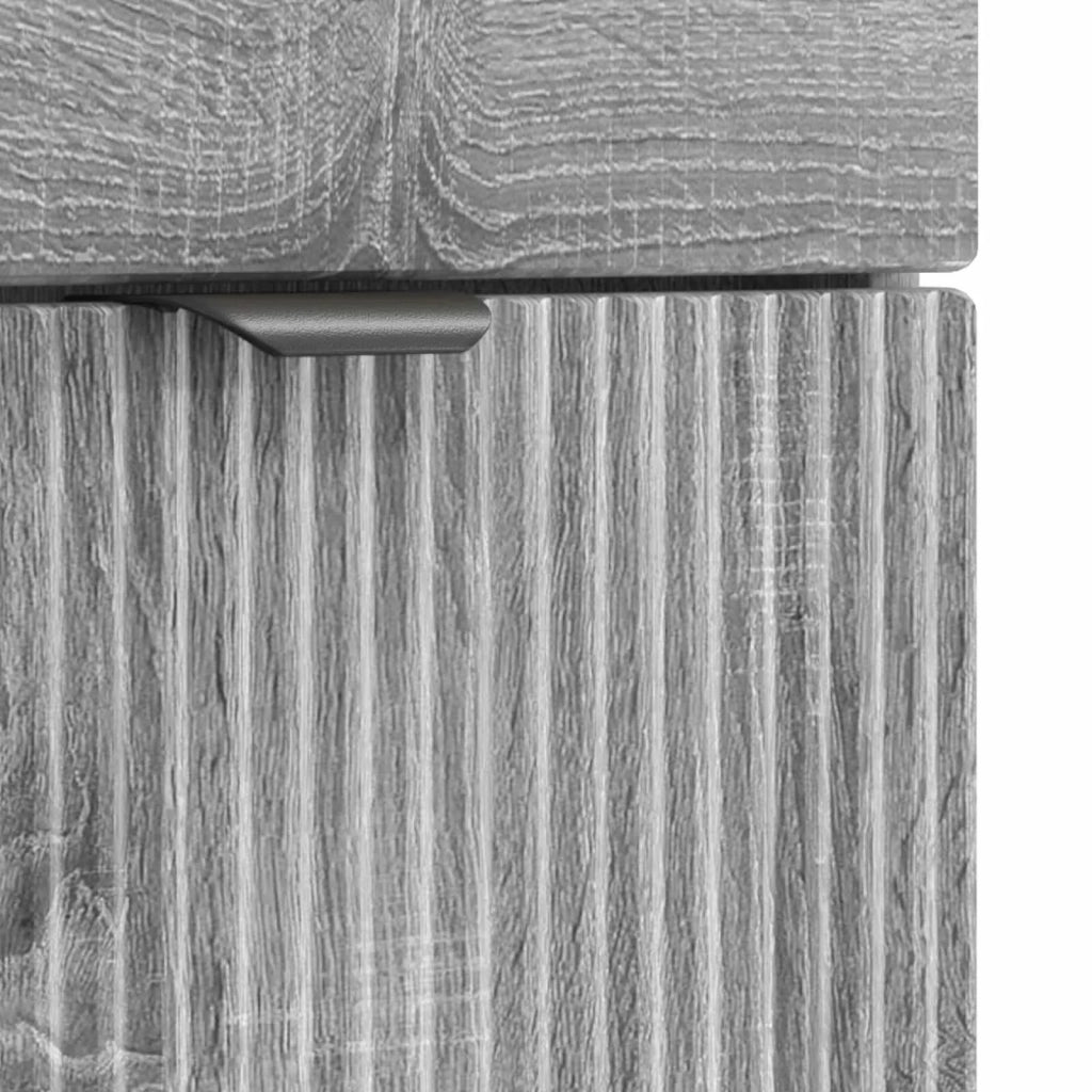 Set di mobili per il bagno Sonoma grigio Legno ingegnerizzato 3404228