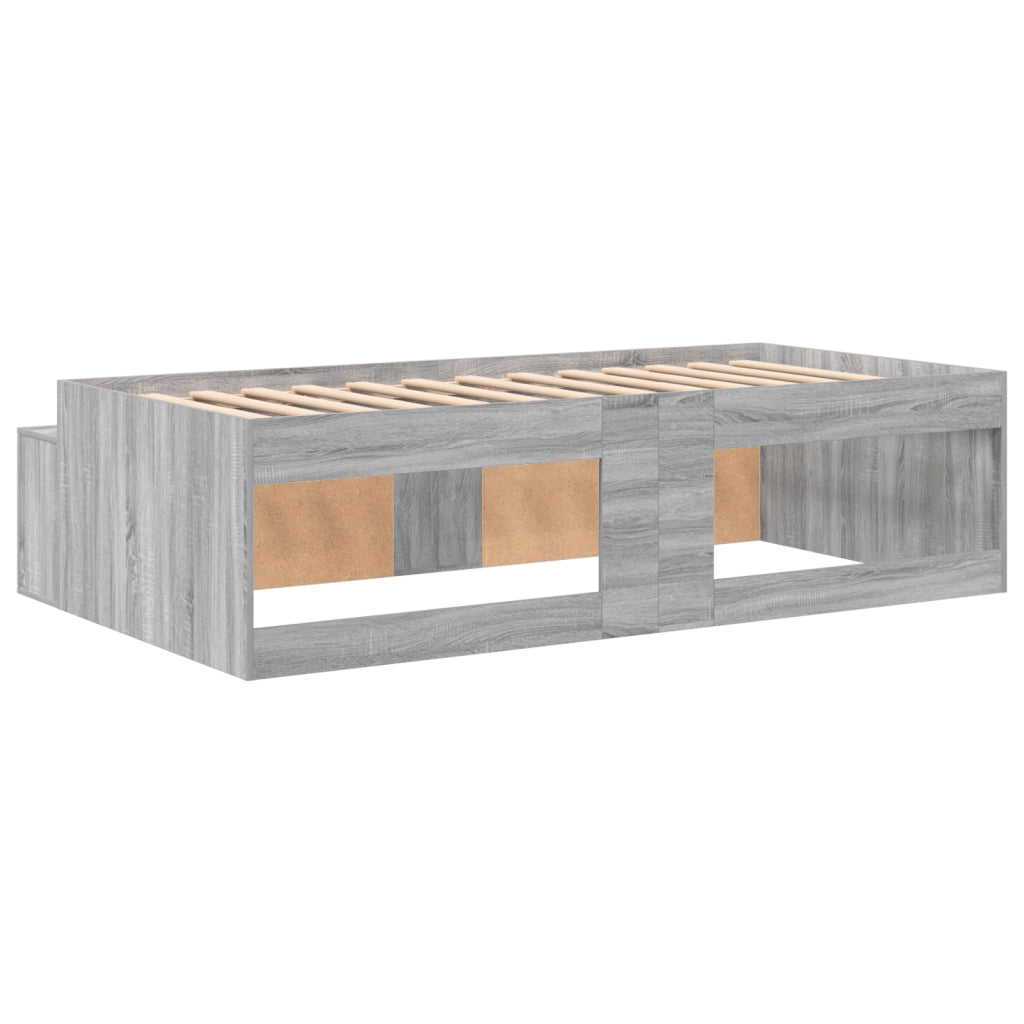 Struttura letto Grigio sonoma 90x200 cm