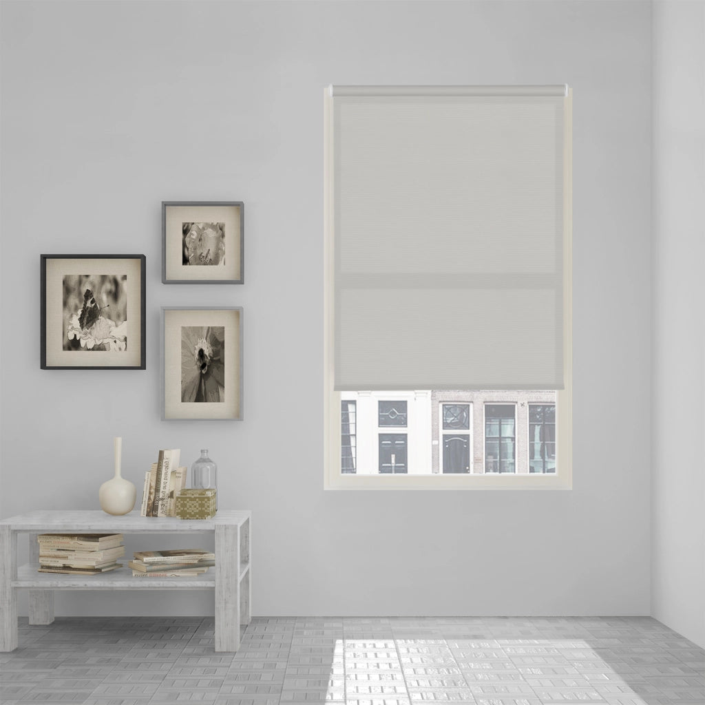 VIEWTEX Tenda a rullo Easy Fix Traslucida Ecofuture (100% tessuto riciclato) Grigio 45 X 190cm - Made in Europe - 5 anni di garanzia