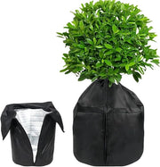 Protezione per piante da inverno, 45 x 50 cm, contenitore per piante con chiusura a cordino e isolamento, isolante per giardino, balcone, terrazza, resistente al gelo
