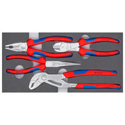 KNIPEX 00 20 01 V17 Set pinze Basic Cromato con inserto in schiuma bicolore a poro chiuso 335 x 33 x 165 mm colore Nero