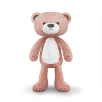 Orsacchiotto di Peluche Multifunzione Allenatore del Sonno 16x40x12 cm con Luce e Suoni Rosa