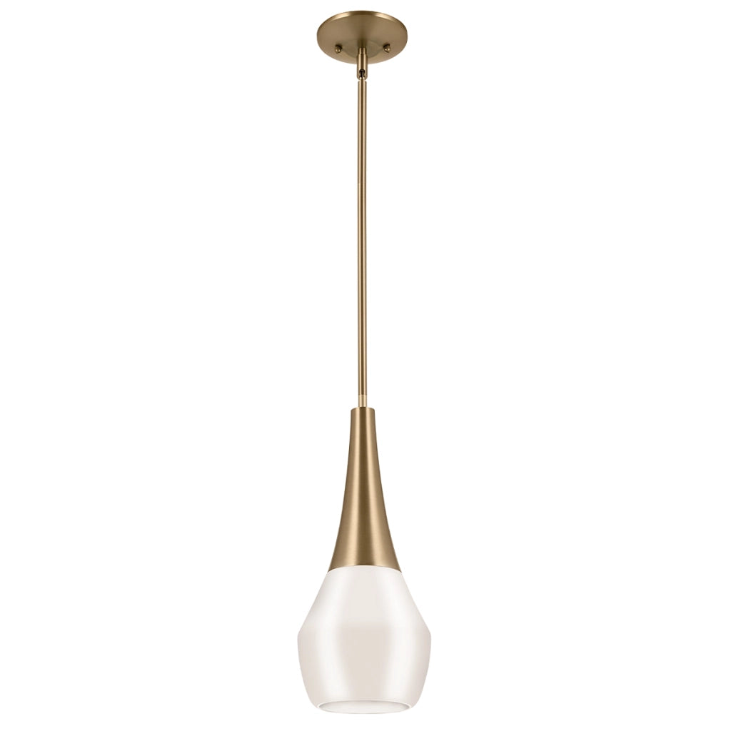 Lampada a sospensione moderna Deela oro/bianco E27 Kichler