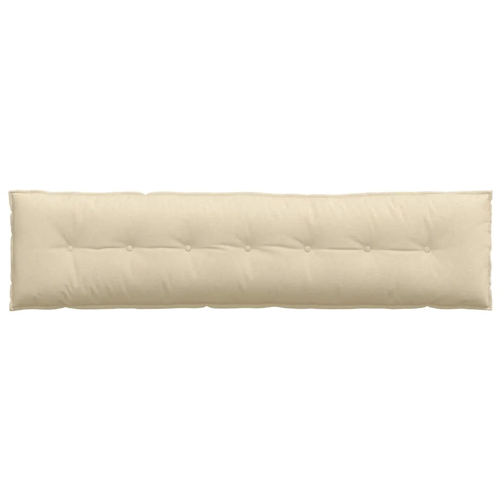Cuscino per Schiena Crema 200 x 19 x 50 cm Tessuto