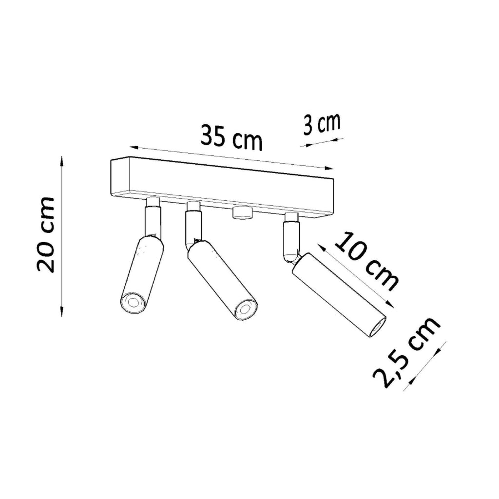 Lampada da soffitto EYETECH 3 bianco