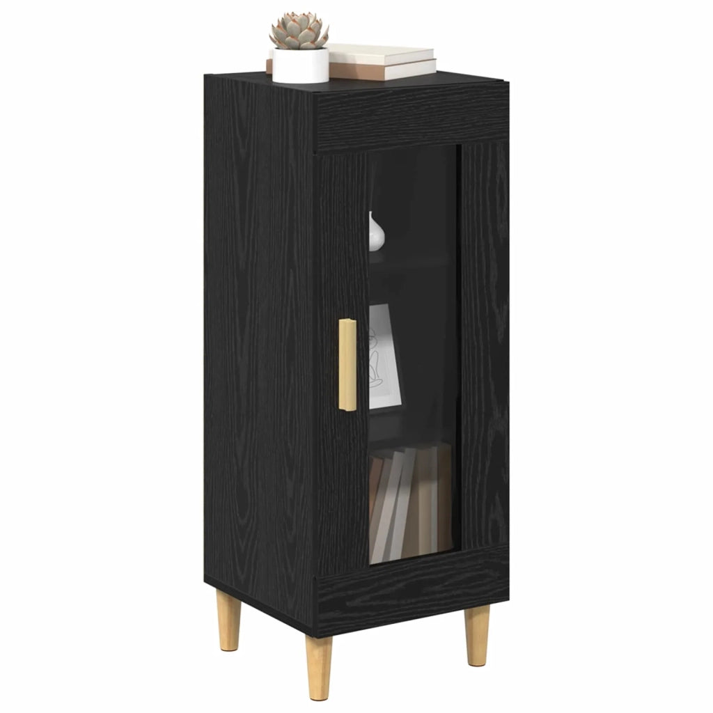 Credenza Rovere Nero 34.5 x 32.5 x 90 cm Legno multistrato 880972